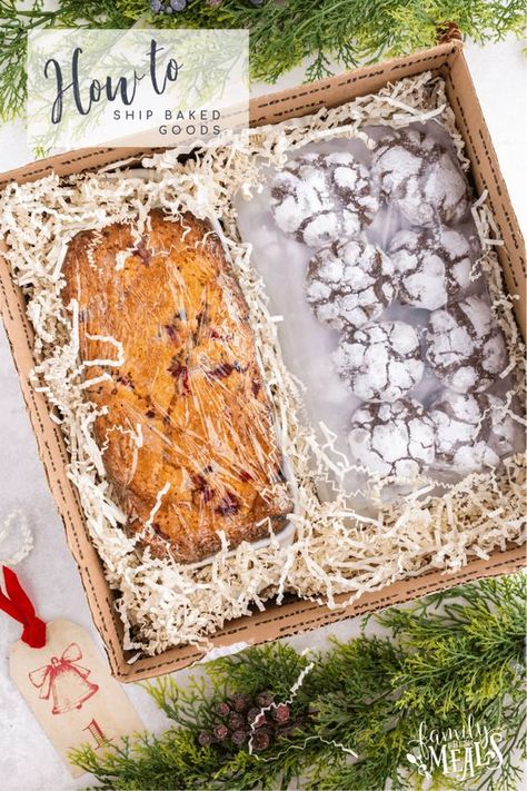 Baked Goods Care Package, Mailing Baked Goods, How To Mail Baked Goods, How To Ship Baked Goods, Shipping Baked Goods, Packaging Ideas For Baked Goods, Cranberry Bread Recipes, Cookie Decorating Kit, Shipping Cookies