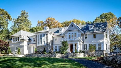 Boston Mansion, Family Apartment, Luxury Estate, Mansions Luxury, Custom Home Designs, In Ground Pools, Real Estate Companies, Inspired Homes, Big Sale