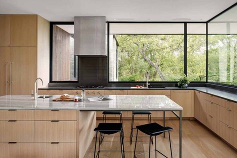 California Kitchen, Olson Kundig, Steel Columns, Kitchen Concepts, House Viewing, Australian Homes, Kitchen Window, California Homes, Formal Living