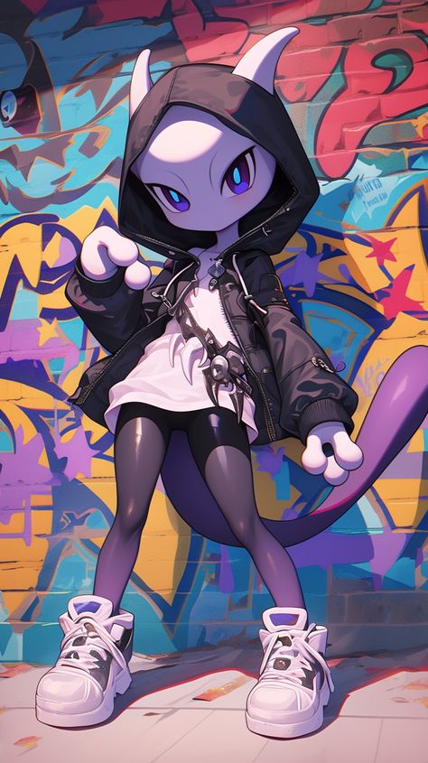 Graffiti urban reaper Mewtwo made by Silverbloom Mewtwo Fanart, Anime Handsome, Pokemon Universe, Handsome Guys, New Pokemon, Cute Easy Drawings, Cute Pokemon, Funny Stories, Easy Drawings