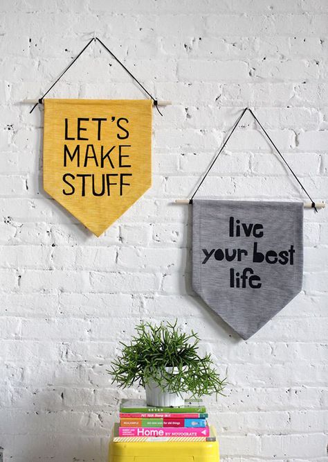 Gray Banner, Easy Diy Wall Hanging, Hanging Quotes, I Spy Diy, Dance Decorations, Diy Wand, Make Stuff, Handmade Charlotte, Folding Origami