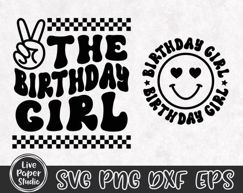 Girl Decals, Birthday Png, Svg Kids, Birthday Girl Shirt, Birthday Svg, Toddler Birthday, Girl Shirt, 7th Birthday, Shirt Svg