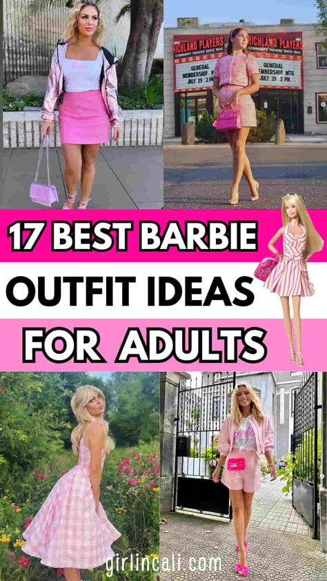 17 Barbie Outfit Ideas For Adults - Girl In Cali Casual Barbie Outfits, Barbie Outfit Ideas, Designer Looks, Barbie Outfits, Sip And See, Watermelon Sugar, Mattel Dolls, Margot Robbie, Barbie Clothes