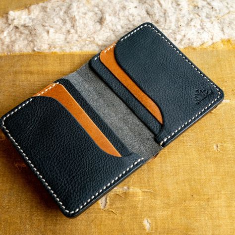 The 7  and 5 Pocket Verdii Wallet.

This leather wallet is your classic bifold for men and women. Complete with a billfold for cash, it also comes with 4-6 card slots. Choose between two leather options and one thread option. Leather Card Wallet Pattern, Christmas Gift Ideas For Him, Leather Knife Sheath Pattern, Unique Christmas Gift Ideas, Leather Wallet Design, Leather Working Patterns, Diy Leather Projects, Leather Wallet Pattern, Minimalist Leather Wallet