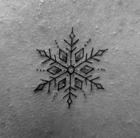 Snow Tattoo Design, Negative Snowflake Tattoo, White Ink Snowflake Tattoo, Snowflake Stick And Poke, Snowflake Wrist Tattoo, Small Snowflake Tattoo Wrist Snow Flake, Heart Snowflake Tattoo, Snowflake Spine Tattoo, Snow Related Tattoos