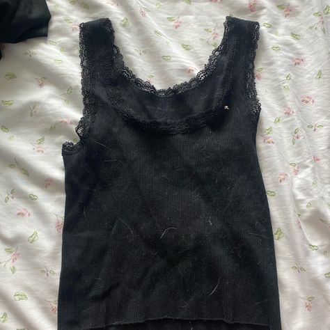 Never Worn And Cute Tops Brandy Melville, Black Clothes, Brandy Melville Tops, Black Tank, Brandy Melville, Brandy, Womens Tops, Tank Tops, Women Shopping