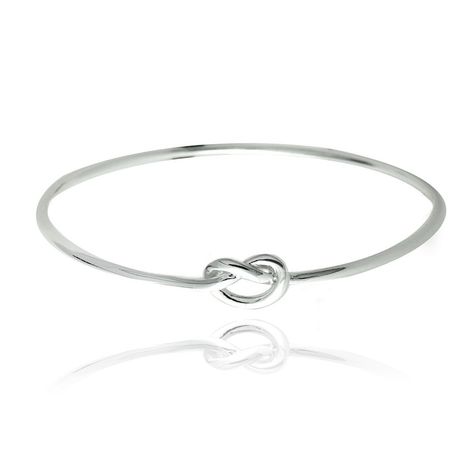 Hoops andamp; Loops Sterling Silver Polished Love Knot Bangle Bracelet Find out more about the great product at the image link. (This is an affiliate link) #womensbanglebracelets Knot Bangle, Womens Bangles, Jewelry Knots, Sterling Silver Bangle Bracelets, Love Knot, Sterling Silver Bangles, Metal Stamping, Top Rated, Silver Bracelets