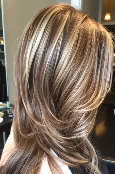 40+ Gorgeous Blonde Highlights Ideas To Try This Year - Flo's Blog Lowlights On Highlighted Hair, Different Color Blonde Highlights, Dark Blonde Balayage With Highlights, Long Blond Highlighted Hair Low Lights, Dyed Brown Hair With Blonde Highlights, Color And Highlights Blonde, Hair Lightening Ideas, Ribbon Blonde Highlights, Highlights For Hair Ideas