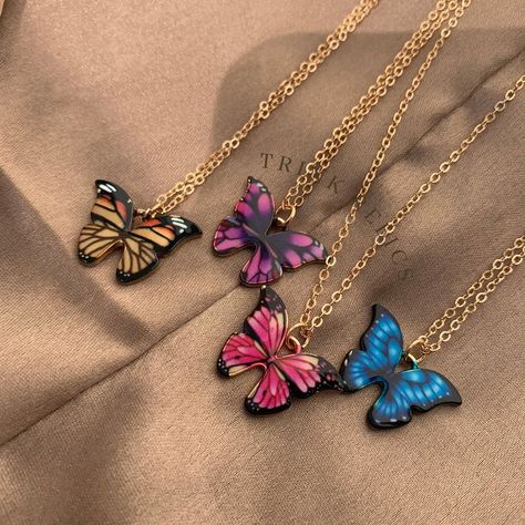 TRINK RELICS - JEWELERY STORE on Instagram: “Multicoloured butterfly pendant for Rs299+shipping To order visit our website! Website link in bio ✨ #smallbusiness #smallbusinessowner…” Wedding Jewellery Designs, Mumbai Fashion, Fondant Rose, Pretty Jewelry Necklaces, Wedding Jewellery, Warm Outfits, Butterfly Necklace, Butterfly Earrings, Butterfly Pendant