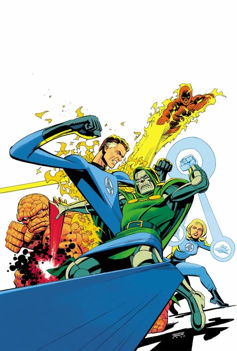 Leonardo Romero, Fantastic Four Marvel, Fantastic Four Comics, Marvel Comics Artwork, Castlevania Anime, The Fantastic Four, Marvel Comics Vintage, Mister Fantastic, Dr Doom