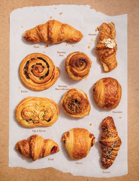 Edible Tastings: Croissants Puding Roti, Bakery Shop Design, Croissant Recipe, Bread Shop, Party Dishes, Pastry And Bakery, Sustainable Food, Bakery Cafe, Food Facts