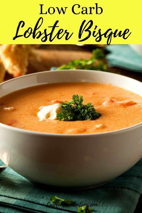 Crab Bisque Recipe, Lobster Bisque Recipe, Shrimp Bisque, Bisque Soup, Crab Bisque, Lobster Dishes, Seafood Bisque, Keto Dishes, Best Diet Foods