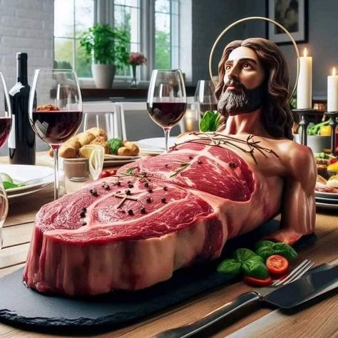 Is this not what Christians do in their cultists imagination? Eating the imaginary flesh of their jesus and using his imaginary blood to drink and push it down? Is this not what runs in their minds when they perform that imaginary ritual? 🌍 Follow us Iammother Afrikhan Losing My Religion, Push It, The Flesh, In The Flesh, Ritual, Follow Us, Mindfulness, Jesus, Meat