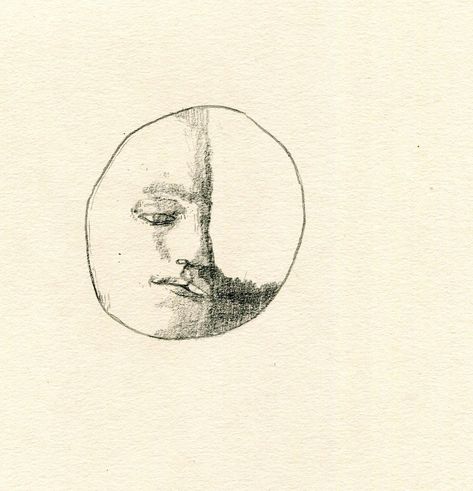 Moon Face Drawing, Moon With Face Tattoo, Moon Face Tattoo, Dreamer Tattoo, Moon Sketch, Moon With Face, Tattoos Moon, Korea Tattoo, Half Moon Tattoo