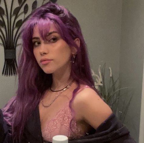 ava falco purple hair Ava Falco, Girl With Purple Hair, Light Purple Hair, Fairy Tail Couples, Purple Girls, January 25, Color Inspo, Oui Oui, Hair Inspo Color