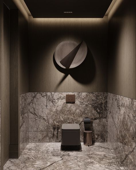 Powder Washroom, Powder Toilet, Boutique Bathroom, Interior Design Portfolio Layout, Toilet Tiles, Modern Luxury Bathroom, Design Café, Guest Toilet, Washroom Design