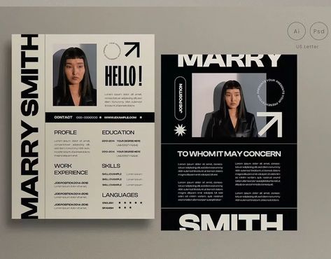 Mono Swiss Resume auf Behance It Cv, Cv Inspiration, Portfolio Resume, Work Skills, Cv Design, Graphic Design Resume, Fashion Design Portfolio, Portfolio Inspiration, Portfolio Layout