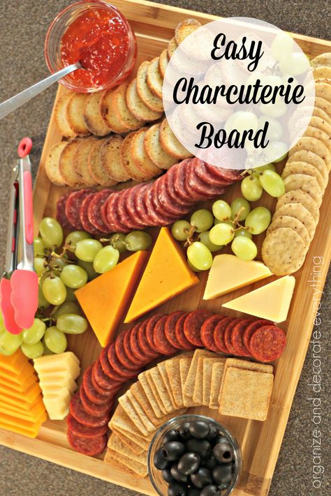 Make inexpensive and easy Charcuterie Boards for any gathering or celebration. Dips For Charcuterie Board Ideas, Easy Fruit And Cheese Charcuterie Board, Themed Charcuterie Board Party Ideas, Easy Snack Board, Charcuterie Board Arrangement, Fruit Cheese Charcuterie Board, Make Ahead Charcuterie Board, Simple Charcuterie Board For Beginners, Easy Meat And Cheese Board