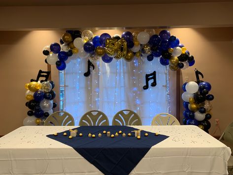 50th Birthday Balloon Garland, Birthday Balloon Garland, 50th Birthday Balloons, 25th Bday, Balloon Garland, Birthday Balloons, 50th Birthday, Music Notes, Hanukkah Wreath