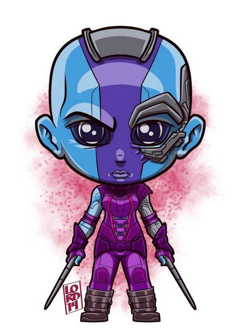 Nebula Lord Mesa Art, Nebula Marvel, Venom Thanos, Chibi Marvel, Avengers Cartoon, Affiliate Amazon, Marvel Cartoons, Marvel Tattoos, Marvel Drawings