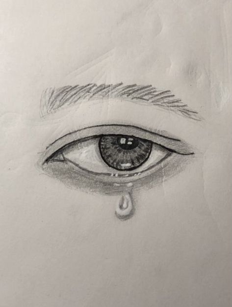 Teary Eyes Drawing Sketches, Teary Eye Drawing, Teary Eye, Crying Eyes, Eyes Artwork, Teary Eyes, Drawings Ideas, Celebrity Drawings, Easy Drawings Sketches