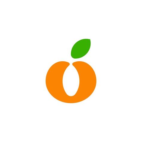 O Letter Logo Design, Orange Logo Design Ideas, Orange Logo Design, O Logo Design, Fruits Logo, Fruit Logo Design Ideas, Fruit Letters, Orange Icon, Fruit Logo Design