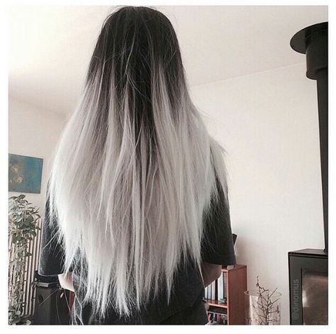 @αυυυвreyтαтe ☾♡ Grey Balayage, White Ombre Hair, Black To Silver Ombre, Silver Ombre Hair, Narcissa Malfoy, Best Ombre Hair, Grey Ombre Hair, Blond Balayage, Lady Loki