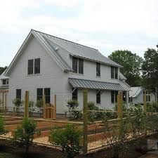 Dove Grey Exterior Ideas & Photos | Houzz Gray Metal Roof Houses, Gray Metal Roof, Addition Exterior, Corrugated Roof, Box Gutter, Metal Roof Panels, Metal Roof Houses, Metal Roof Colors, Rusted Steel