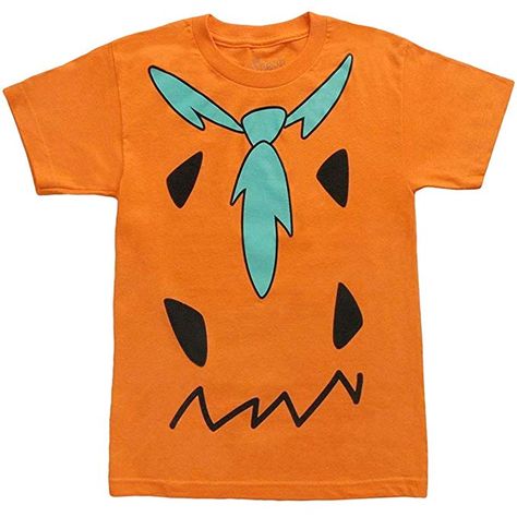 Amazon.com: Animation Shops The Flintstones Fred Costume Adult T-Shirt-Medium Orange: Gateway Fred Costume, Flintstones Costume, Teal Tie, The Flintstones, T Shirt Image, Stone Age, T Shirt Costumes, Adult Costumes, Branded T Shirts