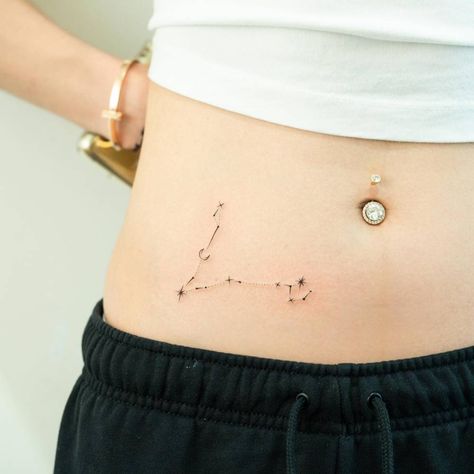 Pisces Rib Tattoo, Pices Tattoo Minimalist, Constellation Tattoos Pisces, Small Pisces Tattoos Constellation, Pisces Tattoo Stars, Pisces Star Tattoo Minimalist, Pieces Constellation Tattoo Pisces, George Tattoo, Astronomy Tattoos