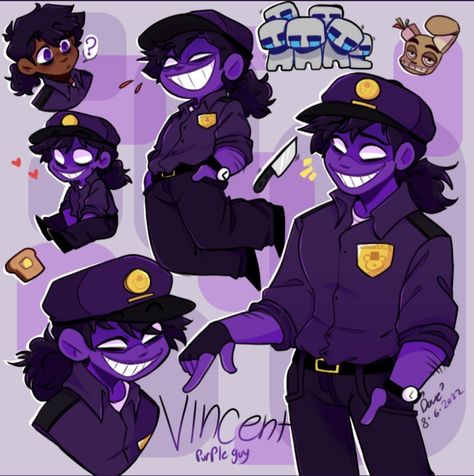 Fnaf Vincent, Clyde South Park, Vincent Fnaf, Fnaf Costume, William Afton, Fnaf Funny, Fnaf Characters, Purple Guy, Kawaii Room