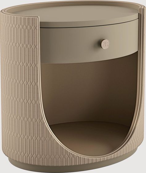 ELYPSE bedside table - Bruno Zampa Bed Side Table Round, Round Bed Side Table Design, Oval Bedside Table, Luxury Bed Side Table Design, Luxury Side Table, Bedroom Side Table, Round Bedside Table, Round Side Table Bedroom, Side Table Bedroom