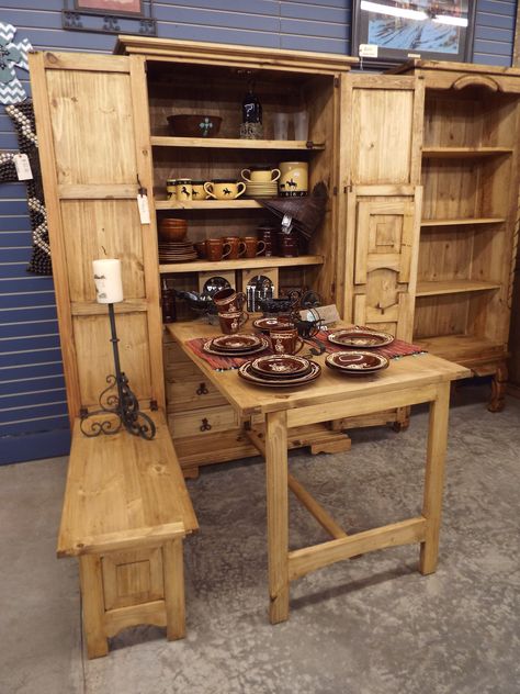 Cowboy Kitchen Table, Cowboy Kitchen, Murphy Furniture, Kitchen Cupboard Doors, Kitchen Tops, Diy Wood Projects Furniture, Diy Furniture Projects, Tiny House Cabin, Furniture For Small Spaces