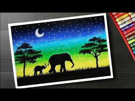 In this video, I have drawn a forest landscape scenery drawing using oil pastels for beginners. hope you will enjoy. Things used:- 1. Camlin Kokuyo Oil Paste... Cool Art Ideas Draw, Cool Art Drawings Ideas, Landscape Scenery Drawing, Dream Scenery, Oil Pastels For Beginners, Cool Art Ideas, Pastels For Beginners, Using Oil Pastels, Simple Oil Painting