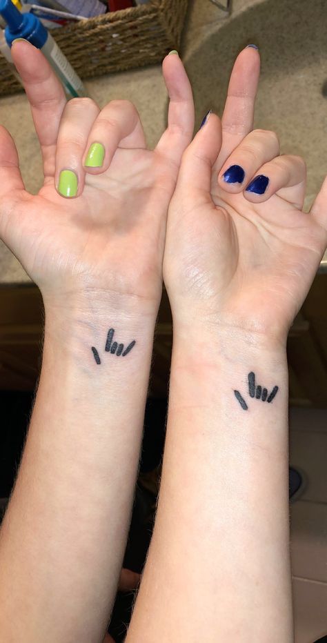 I love you sign language tattoo Tattoo Asl I Love You, I Love You Asl Tattoo Simple, I Love You Symbol Tattoo, I Love You Sign Tattoo, I Love You Hand Sign Tattoo, Asl I Love You Tattoo, Sign Language Tattoo Ideas, Ily Sign Language Tattoo, I Love You Sign Language Tattoo