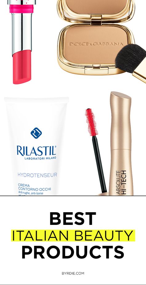 The best eye makeup, shampoo, bath & body products, and more beauty goodies from Italy to know about and shop now. Italian Skincare Products, Italian Women Beauty Secrets, Italian Beauty Products, Italian Skincare, Italian Beauty Secrets, French Beauty Secrets, Natural Beauty Secrets, Italian Chic, Rome Itinerary