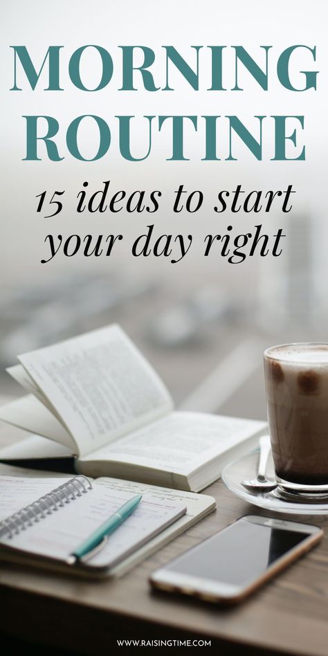 15 morning routine ideas for a productive and healthy day. These morning habits and morning rituals can make lasting positive changes in your lifestyle! Positive Morning Habits, Productive Early Morning Routine, Morning Ritual Ideas, Routine For Toddlers, Healthy Daily Routine, Daily Routine Habits, Daily Routine Activities, Morning Routine Ideas, How To Be More Organized