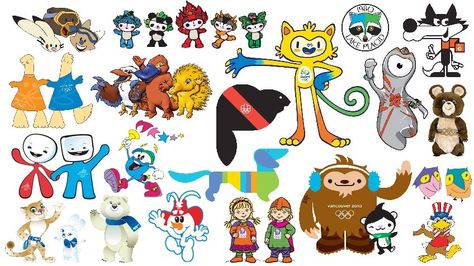 Animals, snowmen, and… whatzits: Olympic mascots through time | Blog | Kids' CBC… Olympic Icons, 1984 Winter Olympics, Multi-sport Event, 2004 Olympics, Olympic Mascots, Olympic Party, 2016 Olympic Games, Winter Olympic Games, Sports Logos