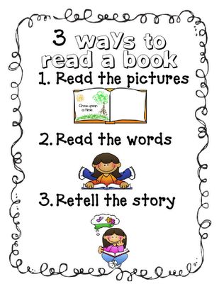 Tales From a K-1 Classroom: Launching The Daily 5- Read to Self Ways To Read A Book, Daily 5 Kindergarten, Daily 5 Posters, Daily 5 Reading, Kindergarten Anchor Charts, Read To Self, Reading Anchor Charts, Reading Centers, Readers Workshop