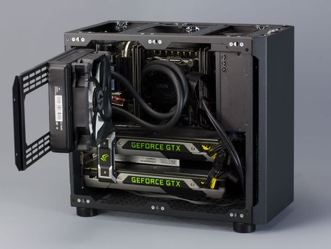 Meet Cerberus: Crowdfunded Micro-ATX Case Made in USA - PC Perspective Diy Pc Case, Diy Pc, Gaming Pc Build, Computer Cases, Pc Build, Computer Build, Custom Computer, Pc Gaming Setup, Computer Tower