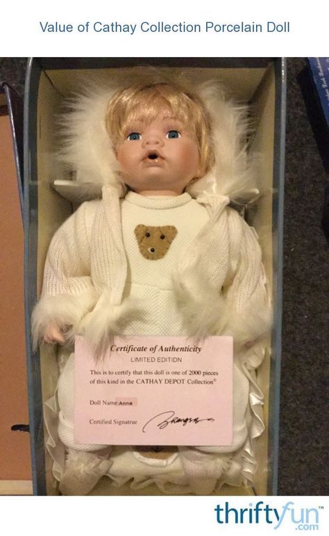 I am trying to find the value of Cathay Collection porcelain Anna Doll 1-5000. Does anyone know the value of this doll? I'm not finding it anywhere online. Anna Doll, Indian Dolls, I Am Trying, Porcelain Doll, Porcelain Dolls, Old Things, Teddy Bear, Porcelain, Dolls