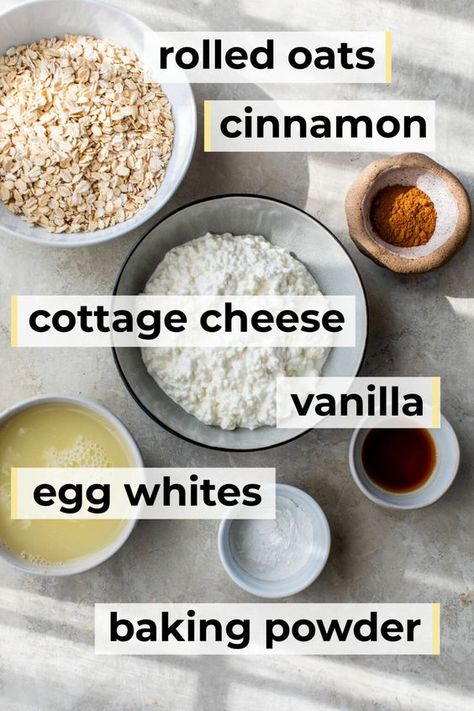 10-Minute Cottage Cheese Pancakes (High Protein Recipe) Single Serve Cottage Cheese Pancakes, Cottage Cheese Oatmeal Pancakes, Macro Breakfast, Protein Chart, High Protein Recipe, Cottage Cheese Recipes Healthy, High Protein Pancakes, 30 Grams Of Protein, Protein Recipe