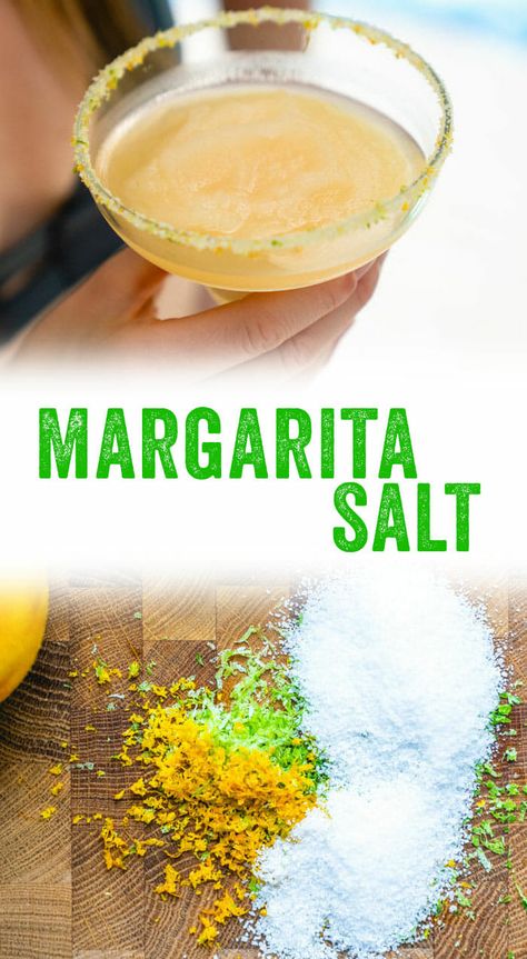 This margarita salt recipe makes the best margarita salt rim! This zesty garnish takes any cocktail from meh to a masterpiece. Here's how to make it. #margarita #salt #recipe #drink #cocktail Flavored Salts Recipes, Herb Salt Recipe, Flavoured Salt, Popular Drink Recipes, Lemon Margarita, Rim Salt, Flavored Salt, Infused Salt, Best Margarita