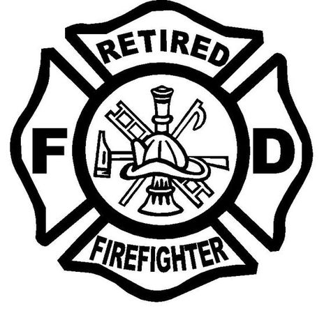 Firefighter Maltese Cross, Maltese Cross Firefighter, Firefighter Decals, Retired Firefighter, Firefighter Stickers, Cross Coloring Page, Firefighter Emt, First Class Stamp, Maltese Cross