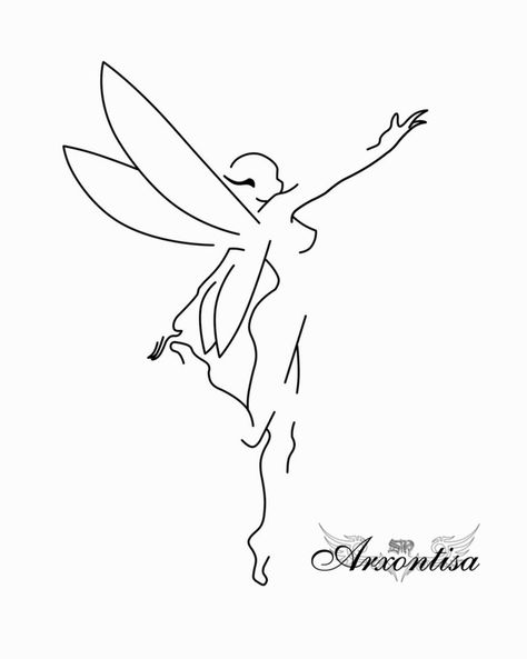 Fairy Tattoo 1 by ~Arxontisa Small Fairy Wings, Warrior Fairy, Faerie Tattoo, Small Fairy Tattoos, Fairy Wing Tattoos, Pixie Tattoo, Fairy Tattoo Designs, Fairy Drawings, Fairy Tattoo