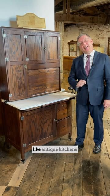 Joe Himali on Instagram: "How awesome is this? Everything you need in one place!

Hoosier cabinets were popular before the widespread use of the kitchen counters and cabinets we are used to seeing today. And I don’t know about you, but I’d love to have one of these in my kitchen today! 
——
#BestAddress #hoosiercabinet #antique #antiquefurniture #CoppesNapanee #NappaneeIN #kitchendesign" Hoosier Cabinet Ideas Farmhouse, Hoosier Cabinet Makeover, Kitchen Counters And Cabinets, Antique Hoosier Cabinet, Hoosier Cabinets, Hoosier Cabinet, Cabinet Makeover, Kitchen Counters, Building Plans