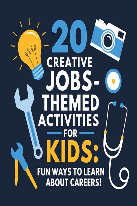 A colorful collage of kids enjoying jobs-themed activities, including role-playing as firefighters, chefs, and doctors, and crafting career-related items to learn about different professions. Job Exploration Activities, Career Day Activities For Kids, Career Day Activities Elementary, Career Day Ideas, Career Exploration Activities, Exploration Activities, Got The Job, Explorers Activities, Activities Elementary