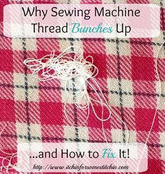 Sewing Machine Tension, Diy Sy, Sewing Machine Repair, Sewing Machine Thread, Sewing 101, Sew Ins, Beginner Sewing Projects Easy, Sewing Projects For Beginners, Sewing Skills