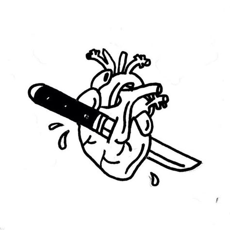 Knife Tattoo, Tattoo Butterfly, Tattoo Old School, Heart Tattoo Designs, White Drawing, Tattoo Flash Art, Trendy Tattoos, Black And White Drawing, Piercing Tattoo