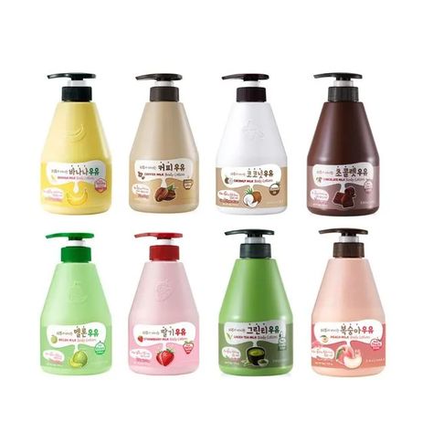 Japanese Body Care Products, Strawberry Milk Body Lotion, Strawberry Body Lotion, Lotion Recommendations, Korean Body Lotion, Strawberry Milk Body Cleanser, Korean Body Care, Good Body Lotion, Korean Lotion